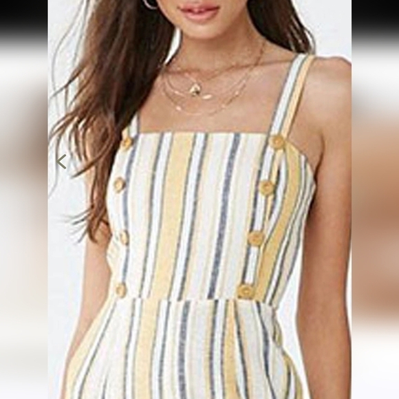 Forever 21 Multicolored Striped Jumpsuit Size Small - Picture 5 of 9